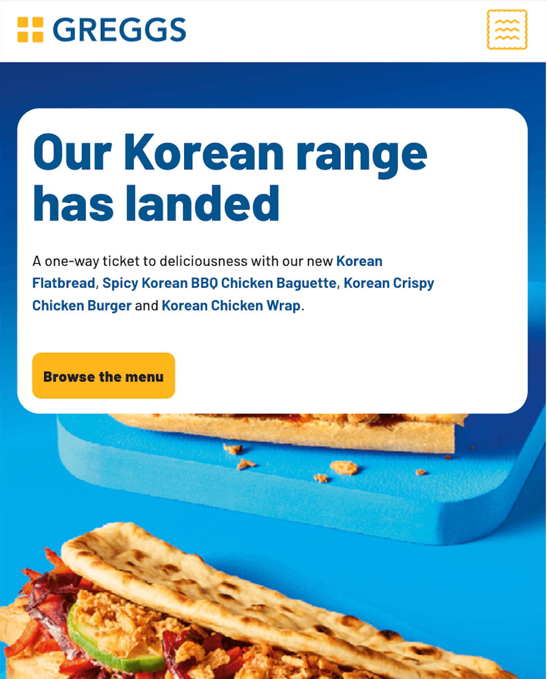 Greggs Website
