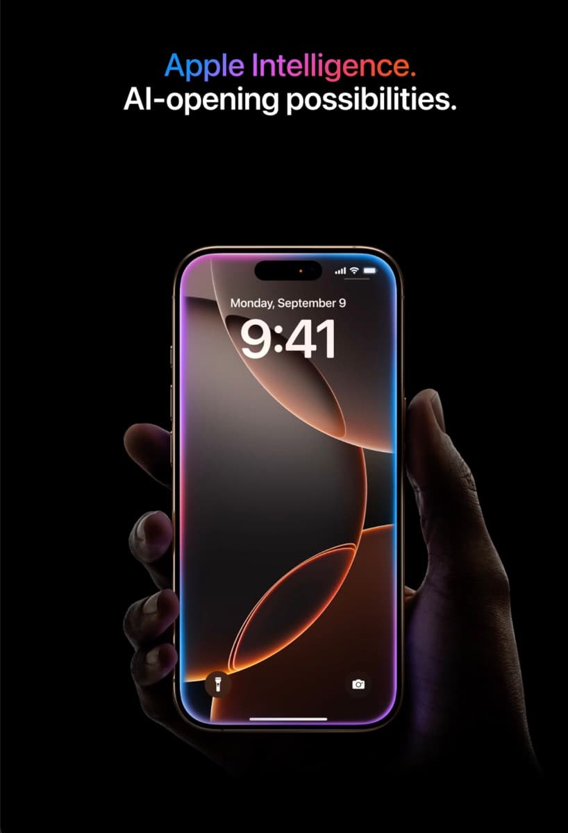 Apple Intelligence section of the iPhone product page clone
